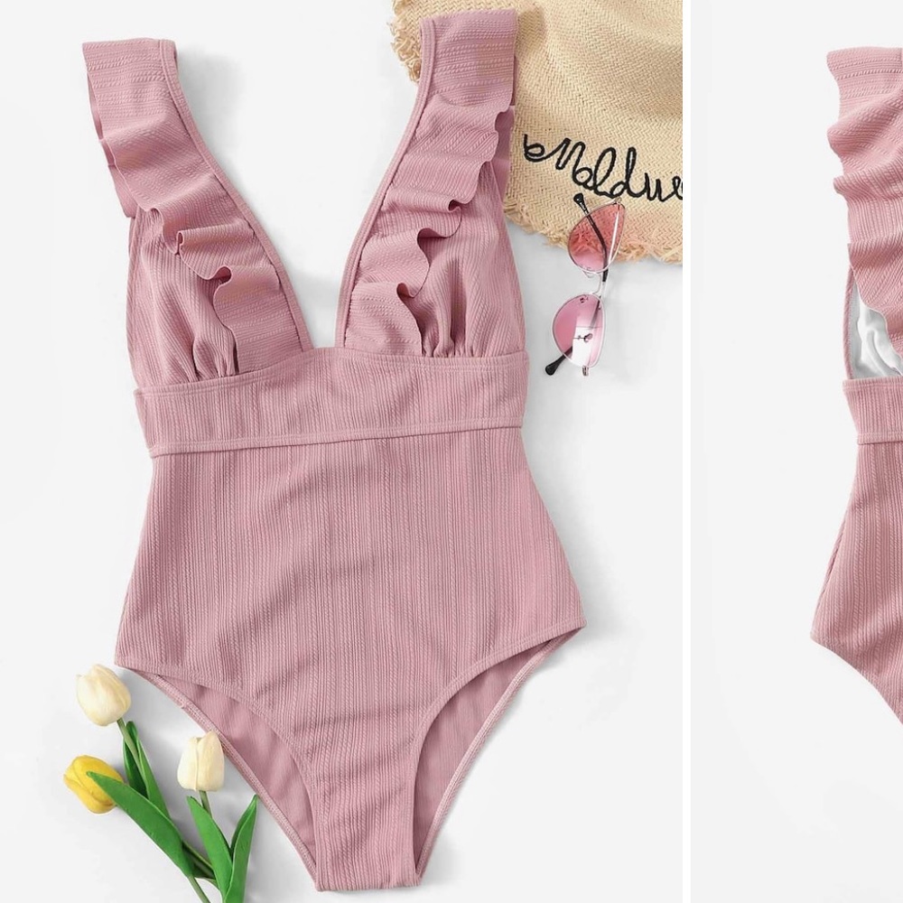 Pink one piece Swimsuit